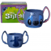 Caneca Stitch Formato 3D 450ml Alça Dupla Oficial Disney - Zona Criativa