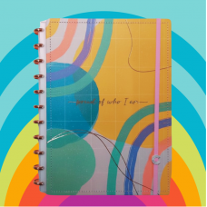 Caderno Inteligente 9 discos  La Crème 80 Folhas – Jandaia 