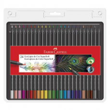 Lápis De Cor Faber Castell 24 Cores Supersoft