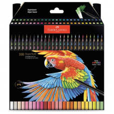 Faber-Castell Lápis De Cor Supersoft com 100 Cores 
