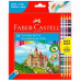 Lápis De Cor 24 Cores +  4 Lápis Bicolor Cor Faber Castell